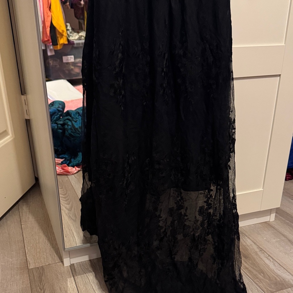 Gianni Bini Black High Low Lace Dress - Picture 4 of 4